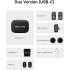 Hollyland Lark A1 Dou Wireless Microphone for iPhone 17/16/15 & Android, 48kHz/24-bit, 3-Level Intelligent Noise Cancel, Mini Mic for YouTube, Podcast, Vlogging (2TX + USB-C RX + Charging Case) - Black